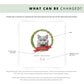 Personalised British Shorthair cat Christmas card with festive wreath design. Ideal holiday card for Cat Mum, Cat Dad, or a cat sitter.