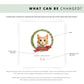 Personalised Munchkin cat Christmas card with festive wreath design. Ideal holiday card for Cat Mum, Cat Dad, or a cat sitter.