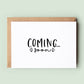 Coming Soon Pregnancy Announcement Card, Baby Announcement, Coming Soon, You're Going To Be Grandparents, Pregnancy Reveal
