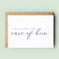 I Will Always Take Care of Him Wedding Day Card To Parents in Law, Mother In Law Gift, Father of the Bride Gift, Mother in Law Card