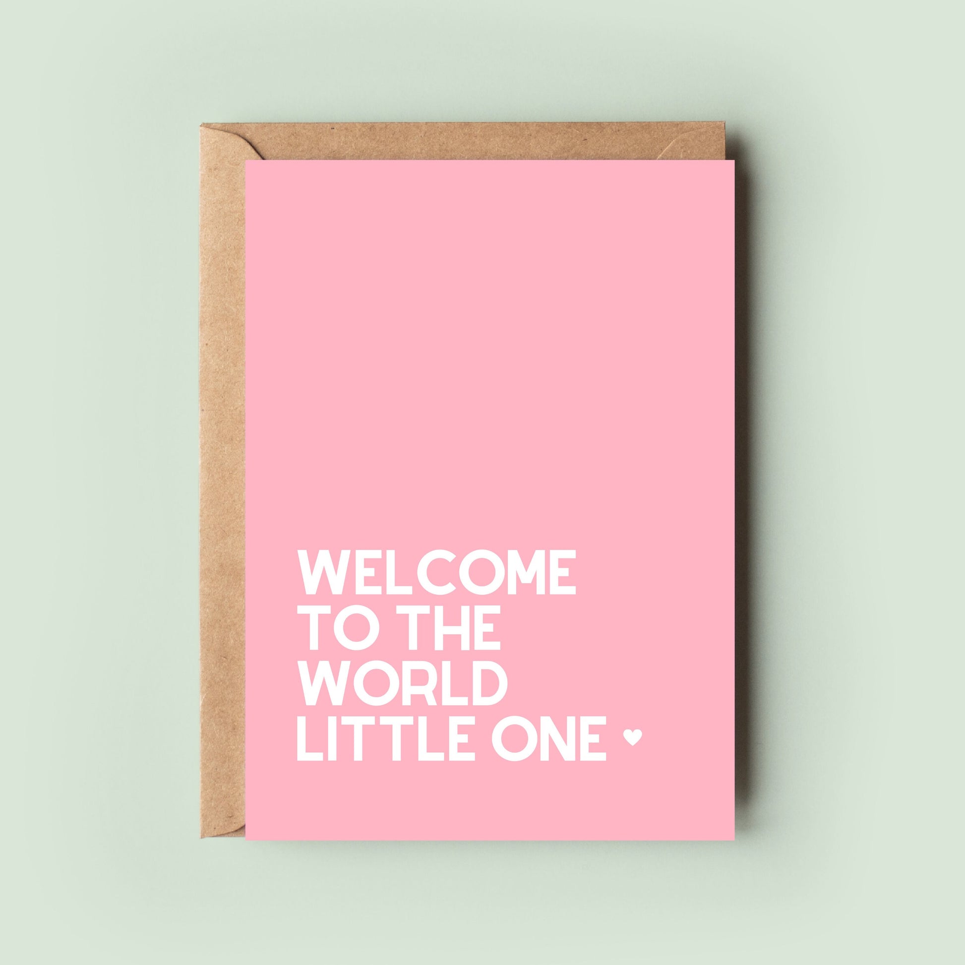 Welcome To The World Little One, Card for New Parents, New Arrival Card, Baby Card for New Parents, Welcome Baby, Baby Congratulations