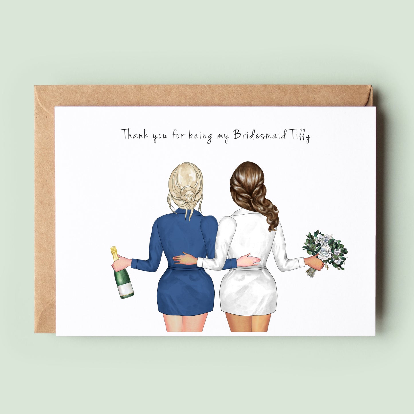 Bridesmaid Thank You Card - Personalised