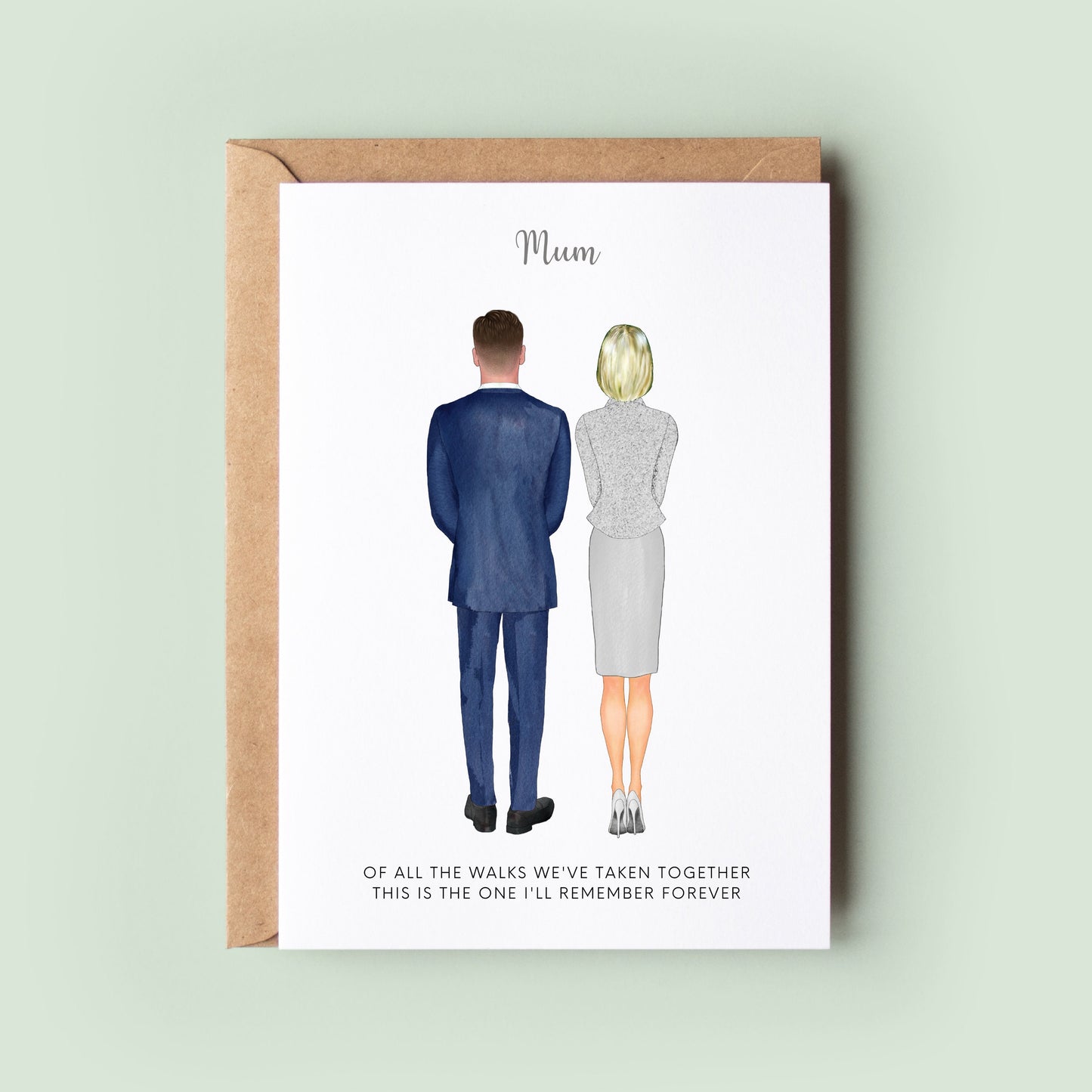 Personalised Wedding Card, Mum & Son, Mother of the Groom, Wedding Thank You Card, Mum Card, Groom Card, In Laws Card, Mother of the Bride