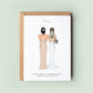 Personalised Wedding Card, Mother of the Bride, Mother of the Groom, Wedding Thank You Card, Mum Card, Wedding Dress Card, Wedding Party