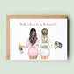 Will You Be My Bridesmaid Card, Will You Be My Maid of Honor Card, Bridesmaid Proposal Cards, Thank you for being my Bridesmaid, Card - #059