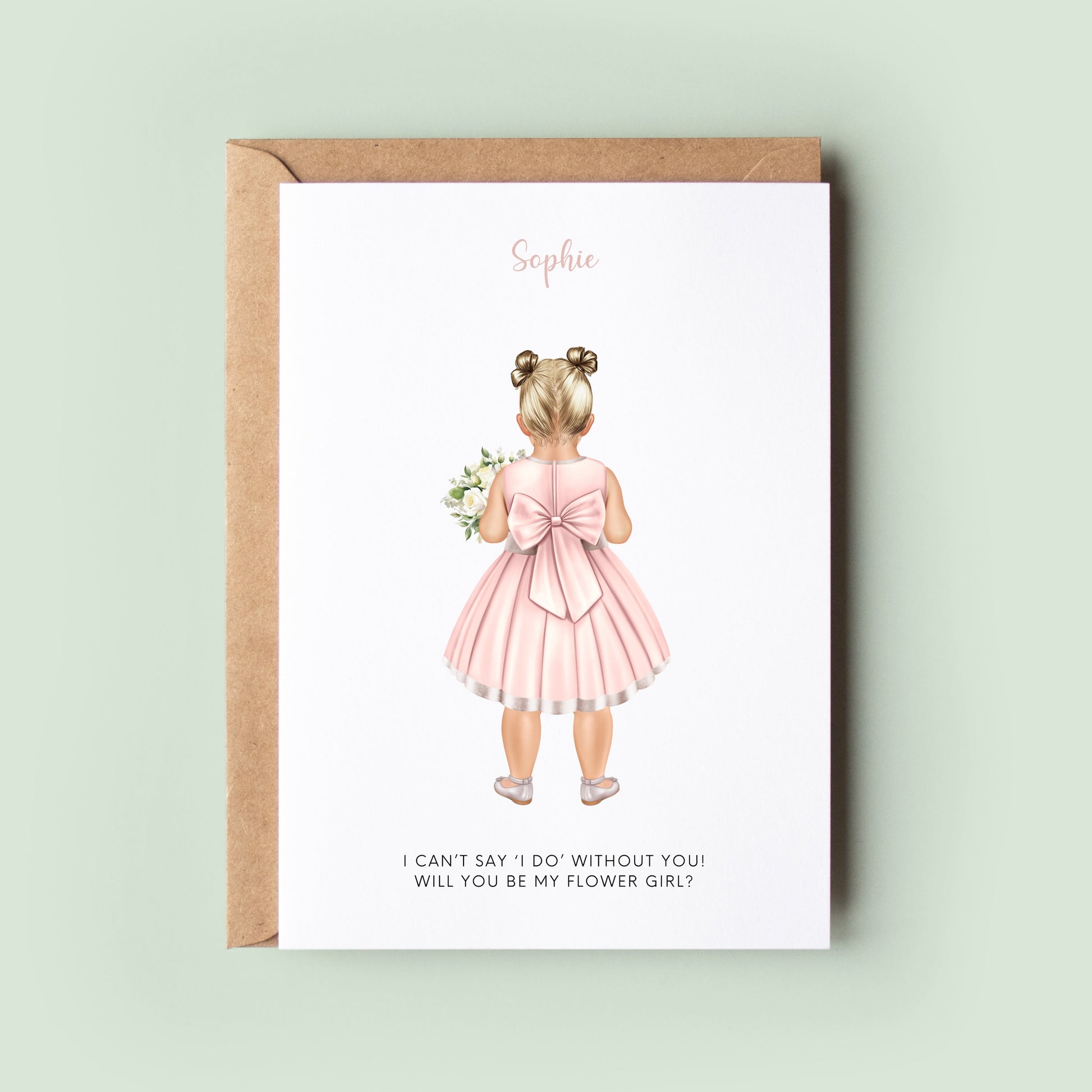 Personalised Wedding Baby Flower Girl Card, Baby Flower Girl Proposal Card, Toddler Flower Girl Card, Will You Be My Flower Girl Card, Gift