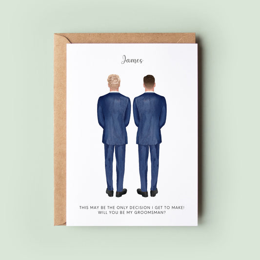 Will You Be My Groomsman Card, Best Man Card, Groomsman Card, Best Man Proposal Card, Groomsman Proposal Card, Wedding Party Proposal