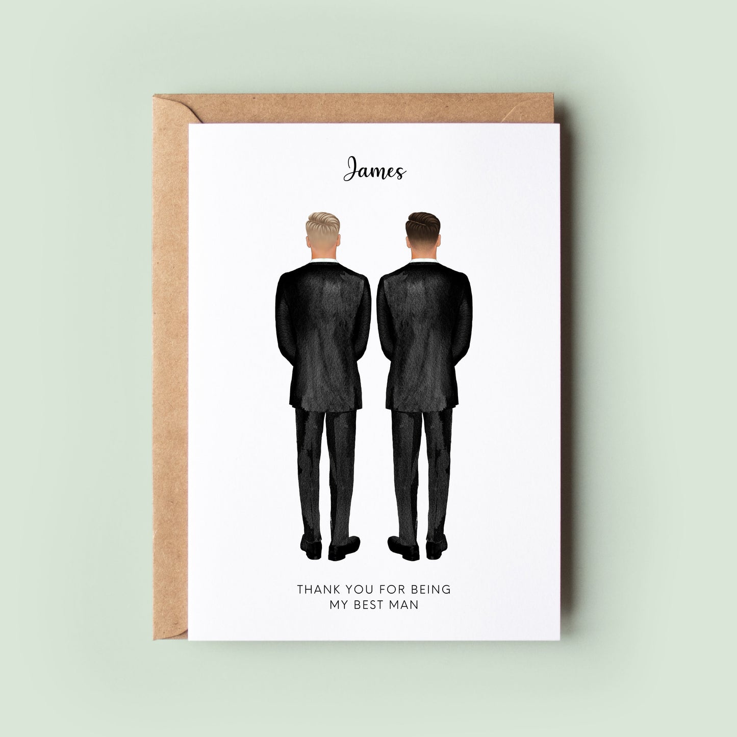 Personalised Thank You For Being My Best Man Card, Groomsman Thank You Card, Best Man Thank You Card, Thank You For Being My Groomsman Card