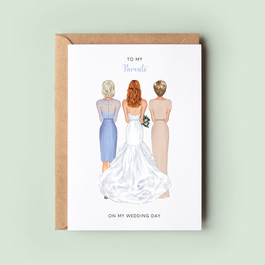 Personalised Two Mum's Wedding Card, Mum & Mum, Mother's of the Bride, Wedding Thank You Card, Mum, Will You Both Walk Me Down The Aisle