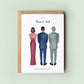 Personalised Parents Wedding Day Card, To My Mum on my Wedding Day, To My Mom, To My Dad on my Wedding Day, Mother Card, Father Card