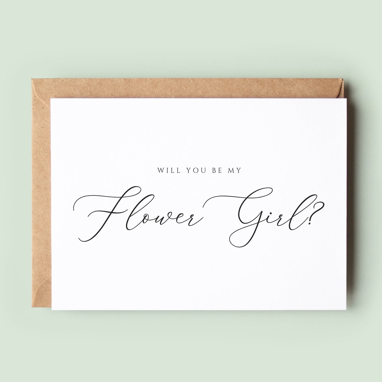 Classic Will You Be My Flower Girl Card