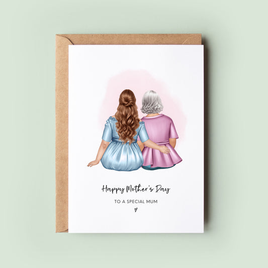 Personalised Mother's Day Keepsake Card, Custom Mother's Day Card, Mum Card, Mom Mother's Day Card, Happy Mother's Day, To A Special Mum