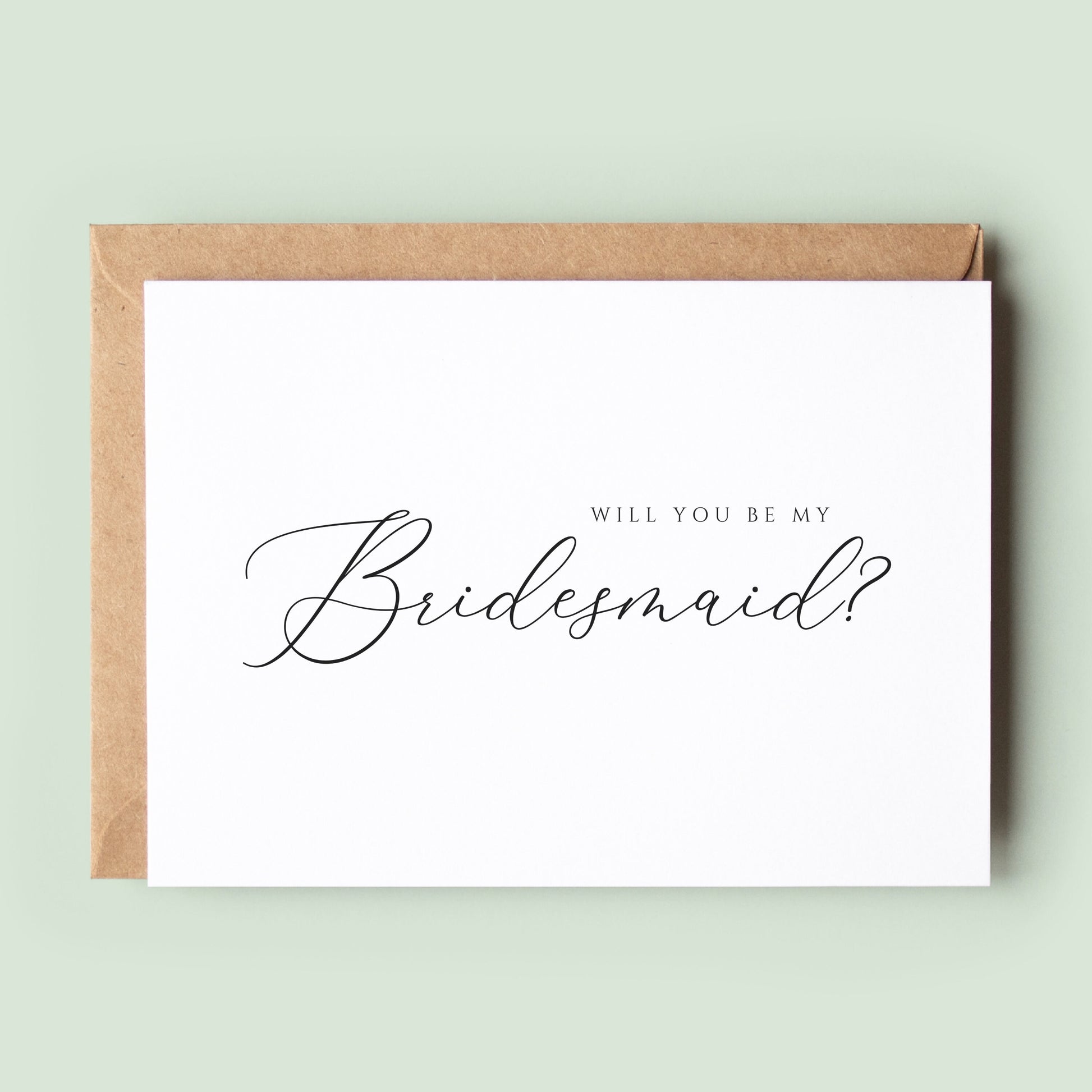 Classic Will You Be My Bridesman Card
