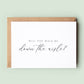 Classic Will You Walk Me Down the Aisle Card, Will You Be Walk Me Down the Aisle Wedding Card, Wedding Card To Dad, Wedding Card to #094