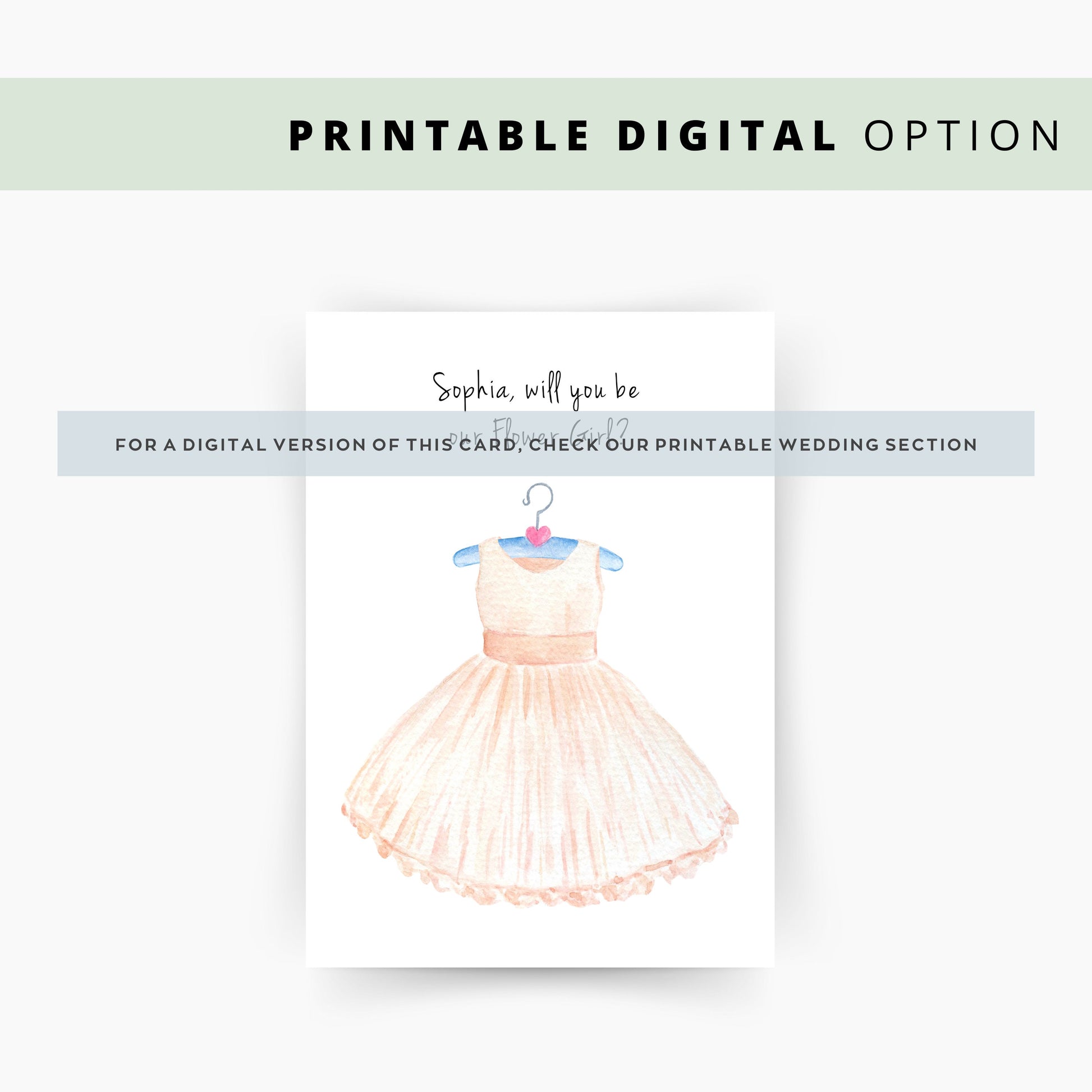 Will You Be My Flower Girl/Junior Bridesmaid Personalised Card